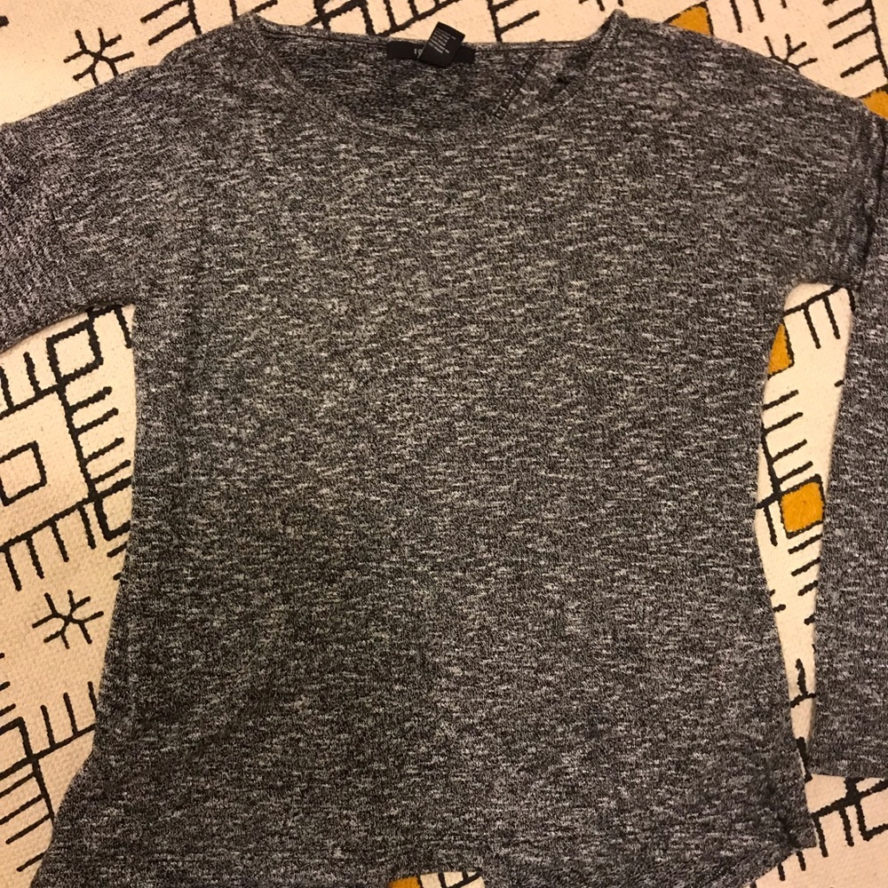 Forever 21 Marbled Gray open back knit